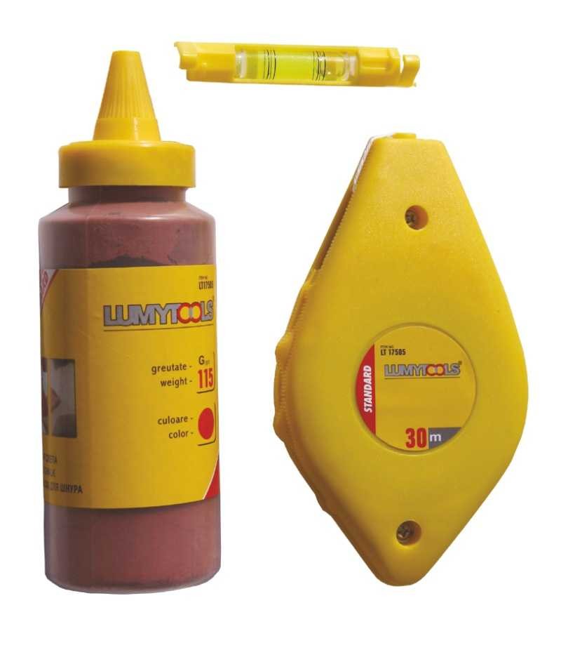 dispozitiv de trasat cu bula 30m si creta 115 lumytools