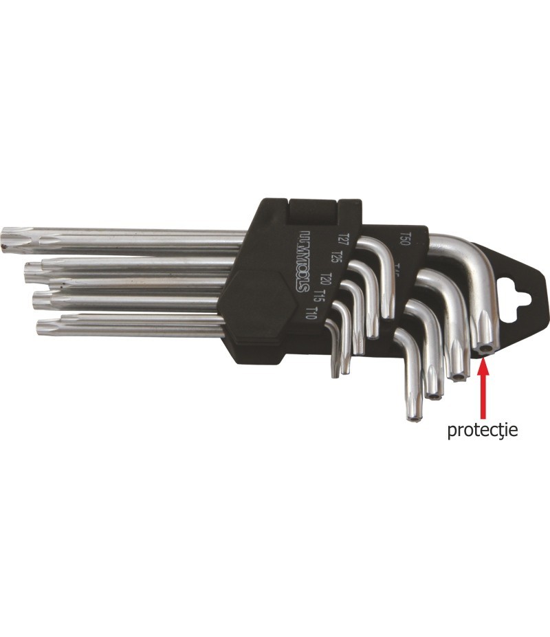 set 9chei torx T10-T50 cu protectie  lumytools