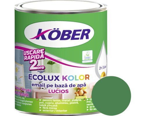 email ecolux kolor lucios verde turcoaz 0.6l kober
