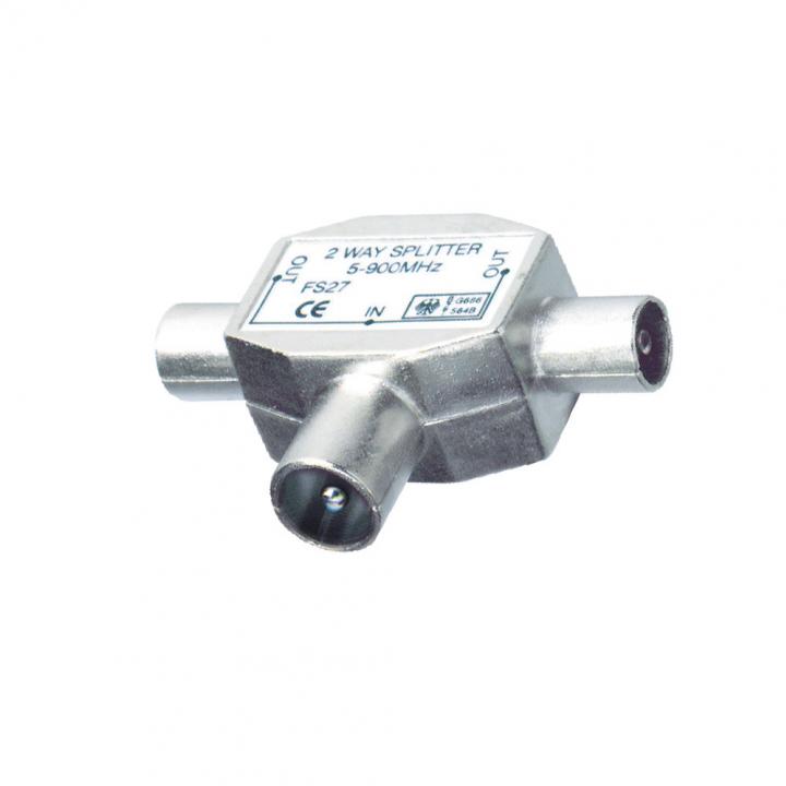 distribuitor coax 1mama-2tata metalic somogyi
