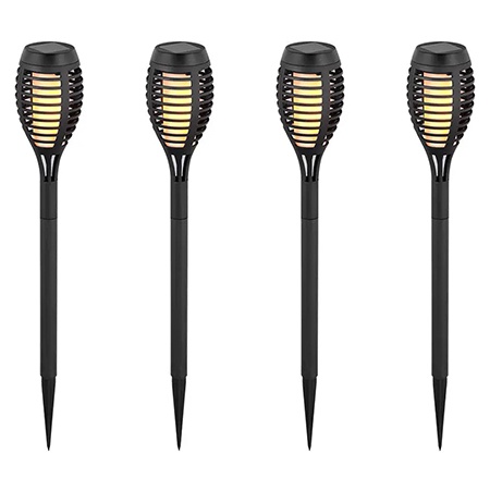 set 4corp iluminat gradina ip44 3in1 efect flacara incarcare solara v-tac