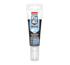 adeziv fix all transp crystal 125ml soudal miscare lenta