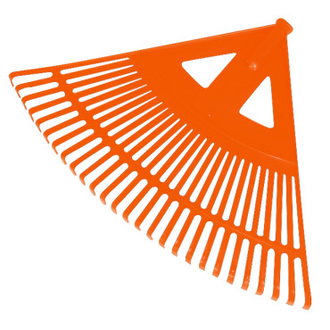 grebla plastic evantai/27dinti/portocalie proline