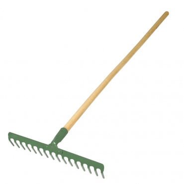grebla metalica cu maner lemn 130cm/14dinti proline