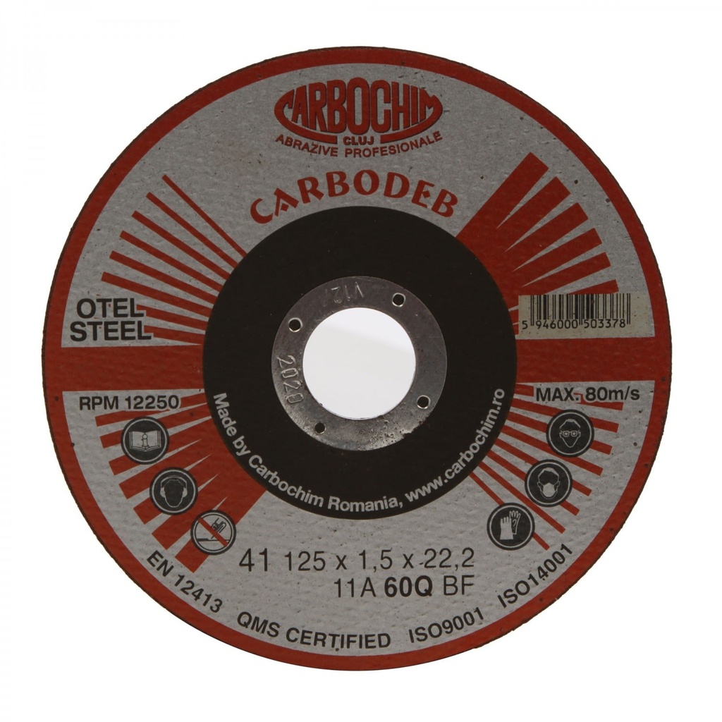 discuri abrazive 125x1.5x22.2  fier 11a carbochim