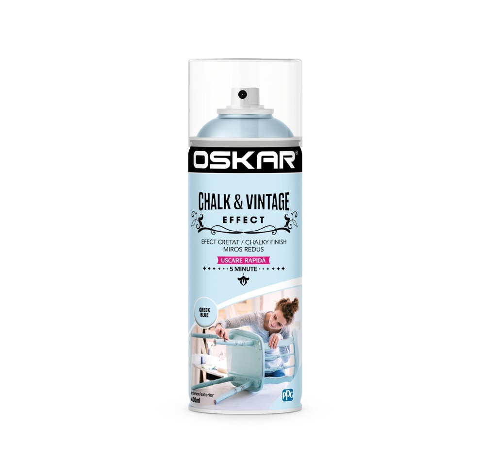 spray chalk vntg eff greek blue 400ml oskar