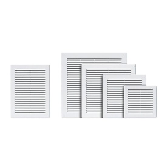 grila aerisire simpla 15x15cm alba karro
