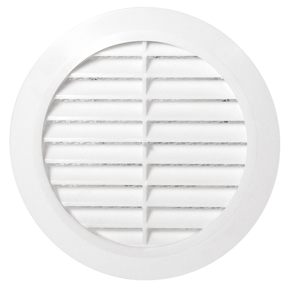 grila aerisire rotunda cu plasa tubulatura 125mm karro