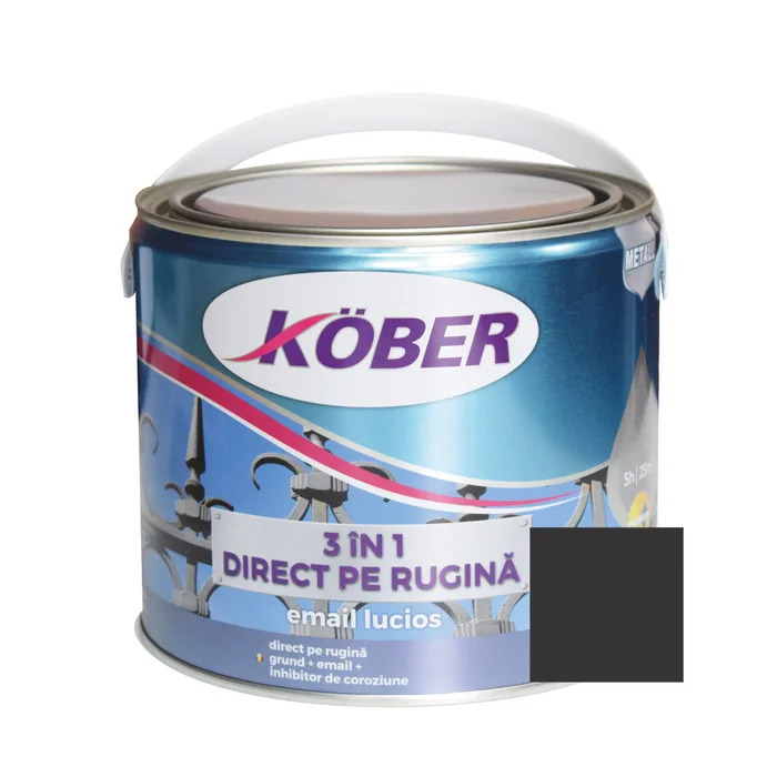 email 3in1 metal negru 2.5l kober