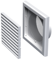 grila de vent pt fatada 187x125mm alb honest