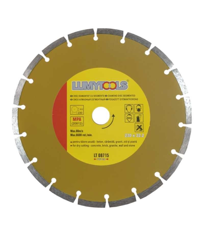 disc diamantat cu segmente 230mm lumytools