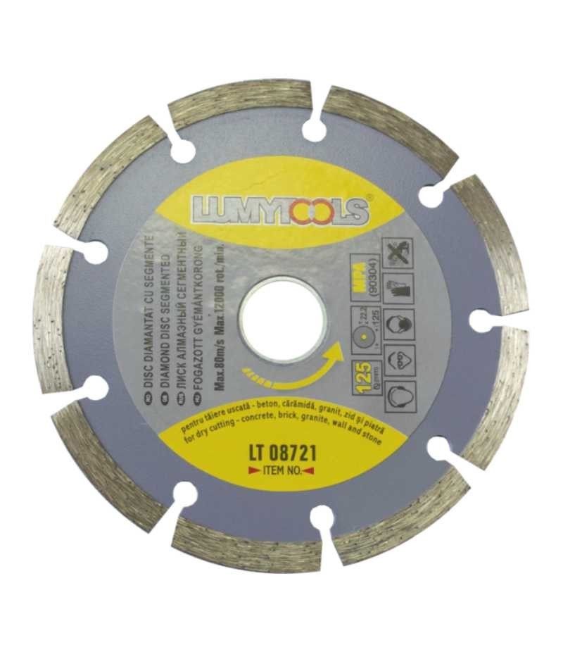 disc diam cu segmente profi 230mm taiere uscata lumytools