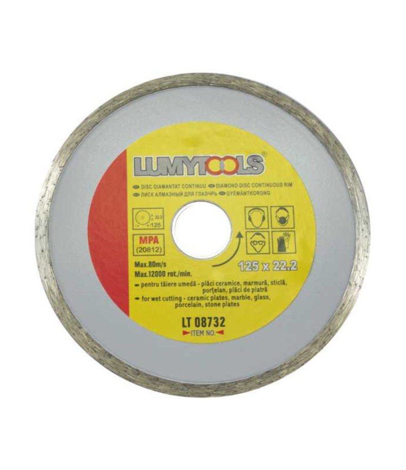 disc diamantat continuu 125mm taiere umeda lumytools
