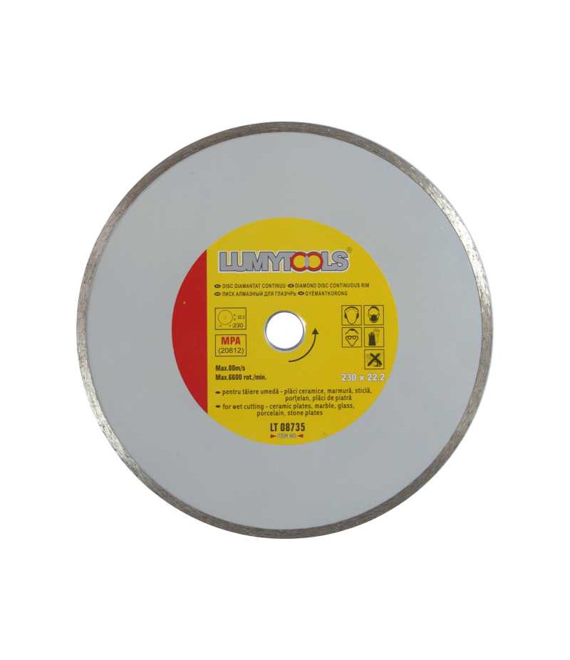 disc diamantat continuu 230mm taiere umeda lumytools