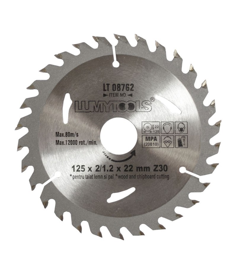 disc cu vidia pt lemn 125mm lumytools