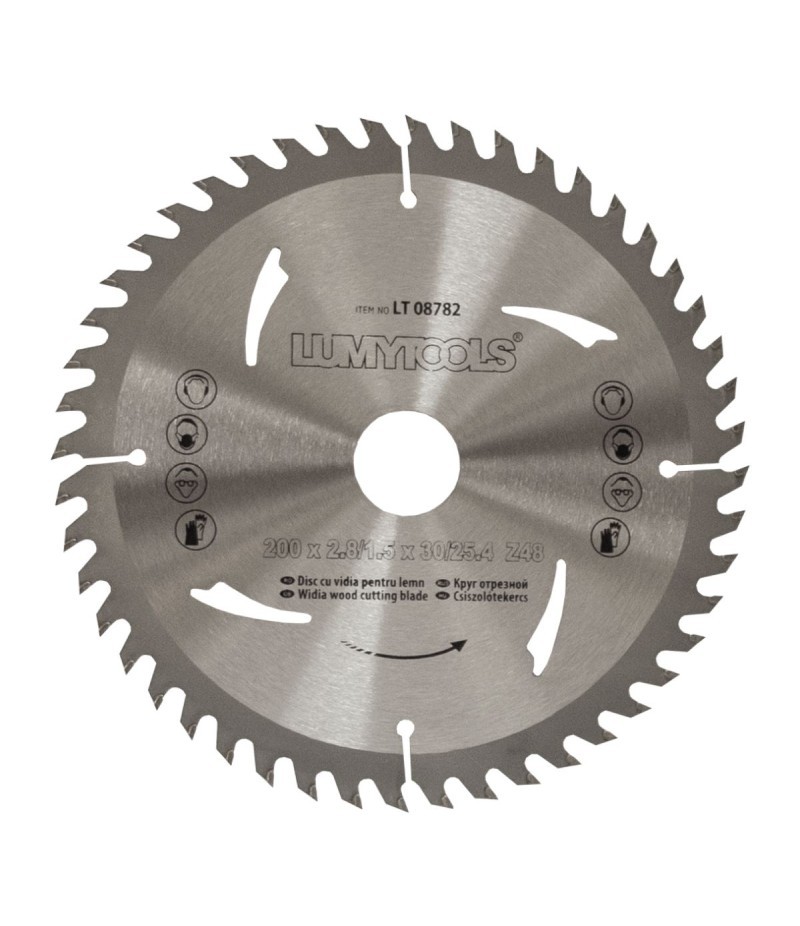disc cu vidia pt lemn 200mm*30/25.4*48t*2.8mm lumytools