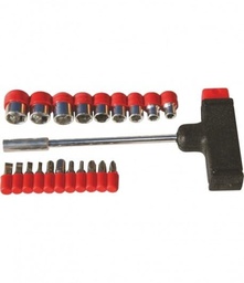 [lt65100] set surubelnita tip T 21bituri lumytools