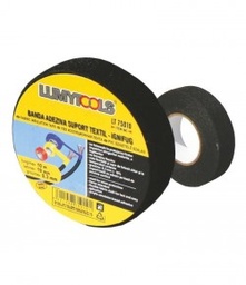 [lt75010] banda adeziva suport textil ignifug 10mx19mm lumytools