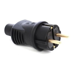 [31477] stecker cauciuc cu cp 1328 negru 230v ipee