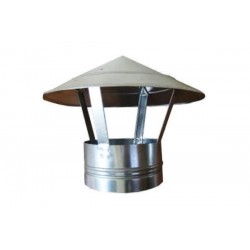 [486074] capac terminal simplu pt cos fum tabla neagra 120mm venus
