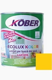 [v821003l-c0.6l] email ecolux kolor lucios galben semnal ral1003 0.6l kober