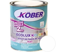 [v82101km-c0.6l] email ecolux Kolor mat alb 0.6l kober