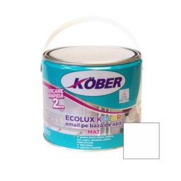 [v82101km-c2.5l] email ecolux Kolor mat alb 2.5l kober