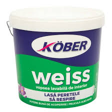 [v8611hu-p8.5l] vopsea weiss 8.5l kober