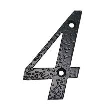 [9861] placuta numar negru 4 amig