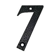 [9864] placuta numar negru 7 amig