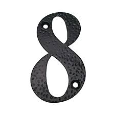 [9865] placuta numar negru 8 amig