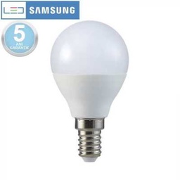 [168] bec led 5.5w e14 P45 samsung chip 3000k v-tac lumina calda
