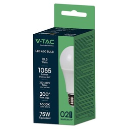 [sku-217351] bec led A60 e27 10.5w 6500k alb rece v-tac