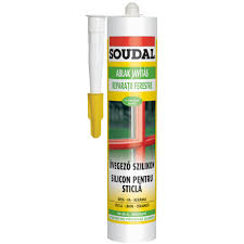 [117977] silicon sticla transp 280ml soudal miscare lenta