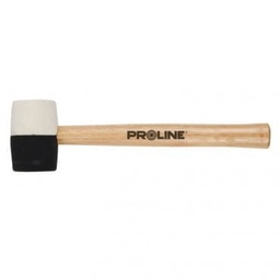 [12022] ciocan cauciuc bicolor cu maner lemn49mm/340g proline