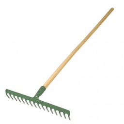 [12386] grebla metalica cu maner lemn 130cm/14dinti proline