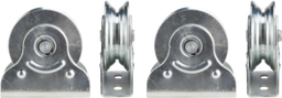 [628197] roata aplicata multi profil cu suport si rulment pt porti culisante 90mm 300kg honest