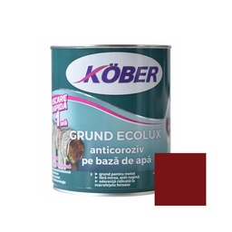 [g8273-c0.6l] grund ecolux anticoroziv pe baza de apa rosu oxid 0.6l kober