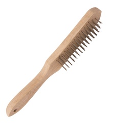 [lt06950] perie din sarma 5randuri maner lemn lumytools