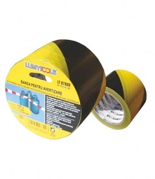 [lt07800] banda pt avertizare galben/negru 100mx75mm lumytools